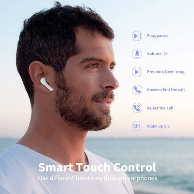 Bluetooth 5,0 drahtlose wasserdichte TWS Stereokopfhörer Earbuds im Ohr