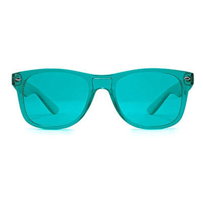 Plastikart-Farbtherapie-Glas-Satz von 10 farbiger Sonnenbrille