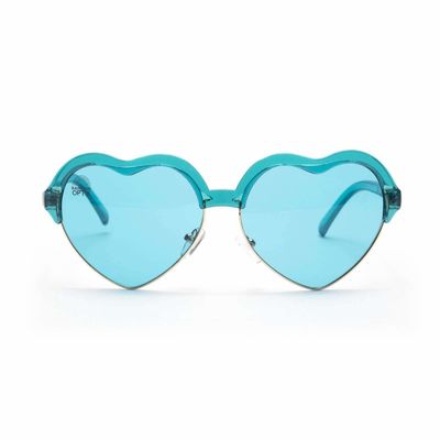 Herz-Rahmen Chromotherapy Aqua Blue Colour Therapy Sunglasses