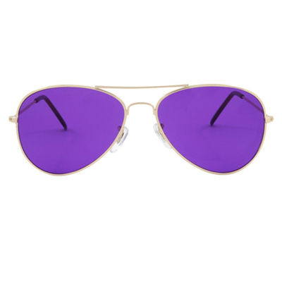 Klassischer Geistesrahmen polarisierte Linsen-Flieger-Sunglasses Light Colored-Therapie-Gläser