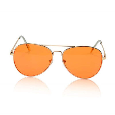 Sonnenbrille für Linsen-Stimmungs-Lichttherapie Chromotherapy-Gläser Mann-Frauen-Flieger-Polarized Metals UV-400